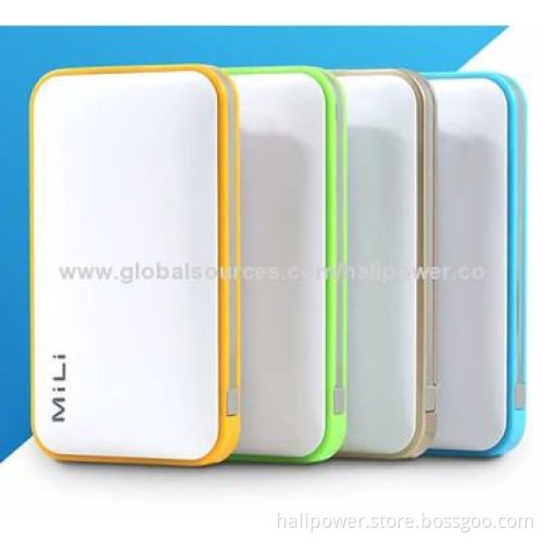6,000mAh Portable Power Bank, Sized 120.4 x 70 x 18.2mm